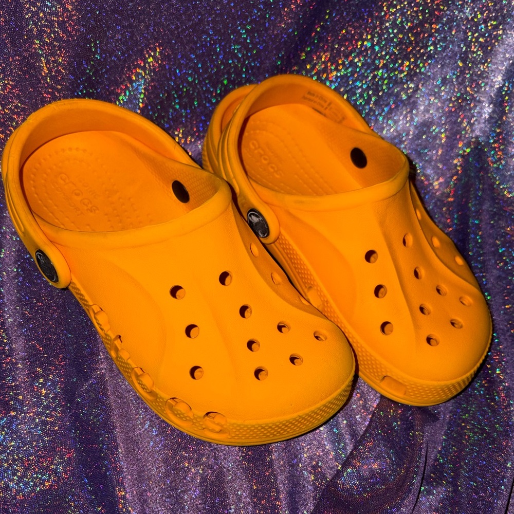 Toddler Baya Crocs Orange Sorbet - Picture 3 of 8